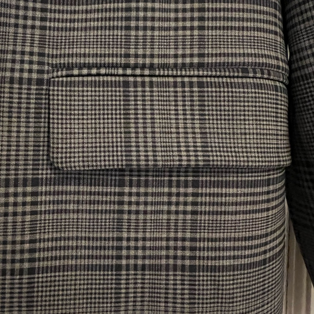 J. Crew Navy and Gray Plaid Women's Sommerset Blazer size 8 - Picture 4 of 16